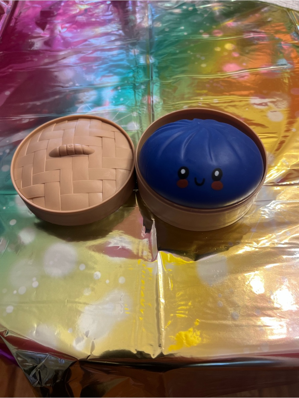 New Viral RMS mystery Blue Dumpling in Basket squishy
